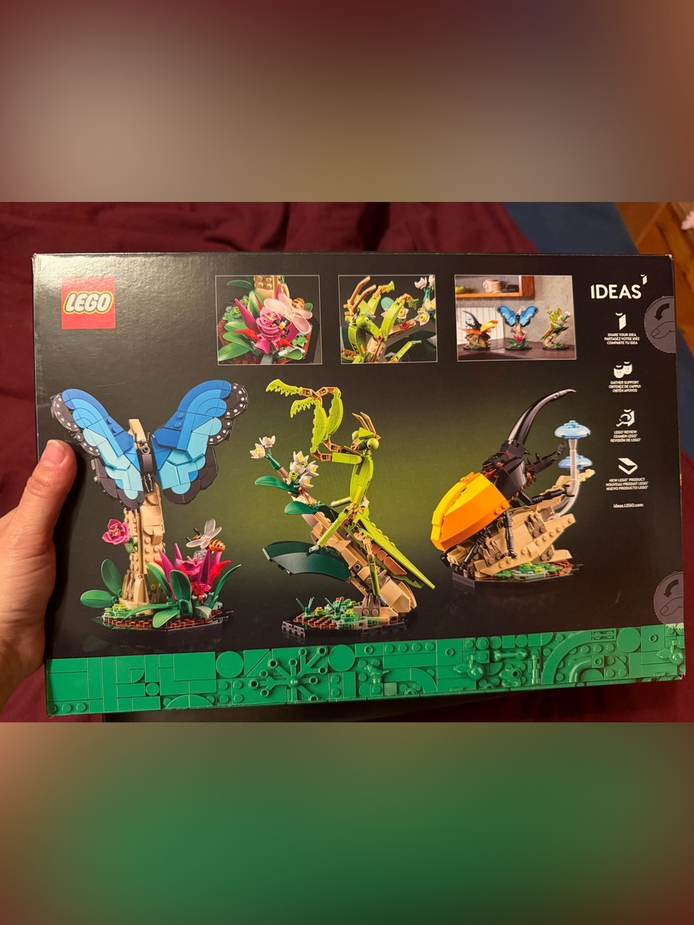 LEGO IDEAS Butterfly, Mantis, and Beetle Building Set